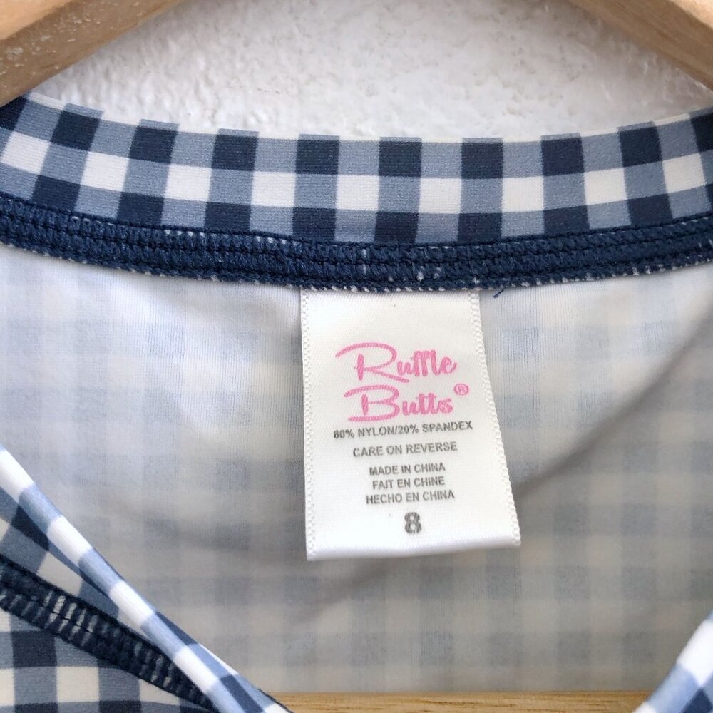 RUFFLEBUTTS Long Sleeve Ruffle Rash Guard Size 8 - Picture 7 of 8